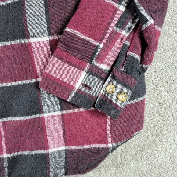 Vintage Northwest Blue Mens Jacket M Red Black Plaid Quilt Lined Flannel Shacket - Picture 8 of 16